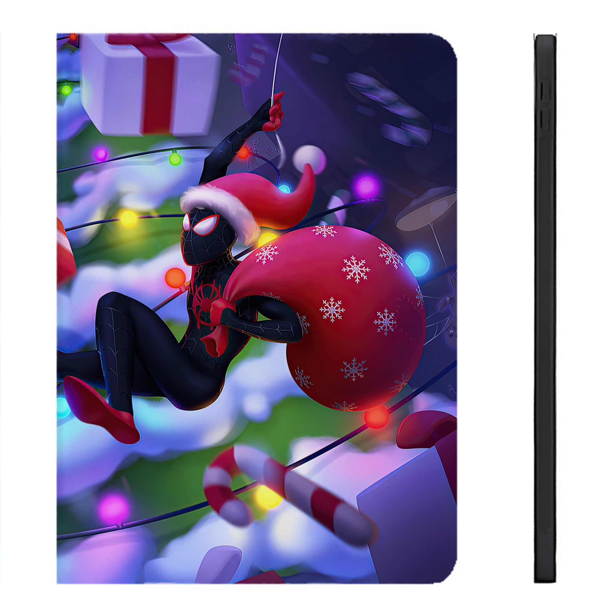 Spider Man スパイダーマン IPadケース ペンホルダー付き ブックスタイルデザイン